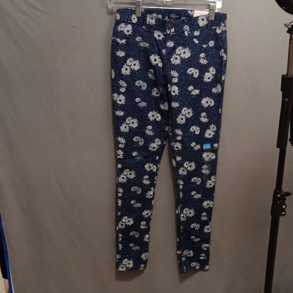 Place Blue Skinny Floral Jeans